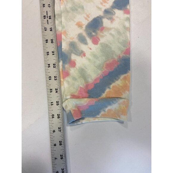 Love Fire Tie Dye Soft Drawstring Joggers In Rainbow Size L NWT - Picture 7 of 7